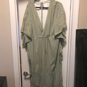 Moss green Free People maxi dress